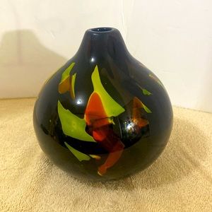 Blown glass vase